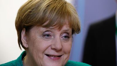 Angela Merkel admits differences remain after striking a deal on migration with her feuding EU counterparts. / AFP / Aris Oikonomou