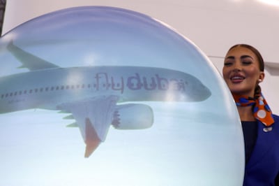 A flydubai display at Dubai Airshow. Reuters