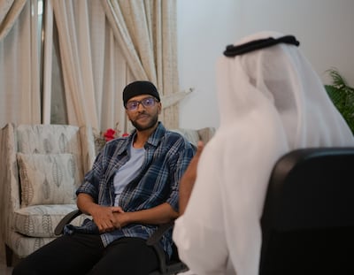 Khadar Ayderus Ahmed attends a gathering by the Somali Professional Network at the Somali Social & Cultural Club in Ajman. Photo: Amira Mahmoud