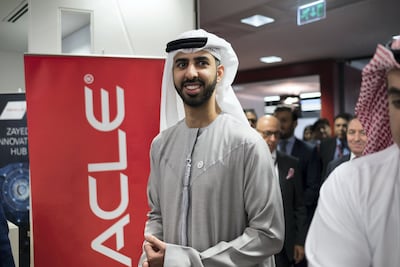 Omar Al Olama, Minister of State for Digital Economy, AI and Remote Working System, at a previous event in Dubai. The National