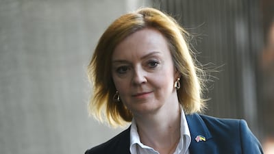 British Foreign Secretary Liz Truss leaves 10 Downing Street before laying out the UK's plan to amend its post-Brexit trade deal in a direct challenge to the European Union. EPA