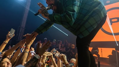 Post Malone's Doha concert is part of a larger GCC tour. AFP