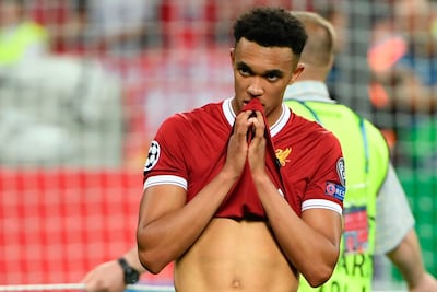 Liverpool defender Trent Alexander-Arnold has yet to make his England debut. Paul Ellis / AFP