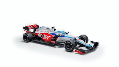 New Williams FW43 car. courtesy: Rokit Williams Racing Official Twitter account