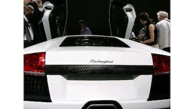 The 2006 Paris Motor Show saw the collaboration between two Italian heavyweights: Lamborghini and Versace. AFP