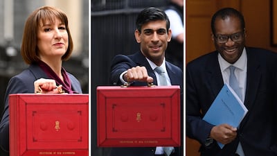 Rachel Reeves, Rishi Sunak and Kwasi Kwarteng delivered budgets with varying success. Getty Images