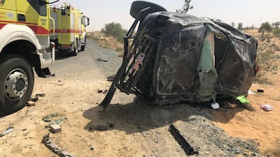 Three were injured in a collision in Umm Al Quwain. UAQ Civil Defence