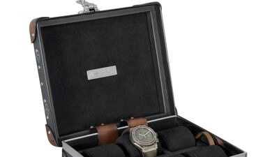 Signature Canvas watch box, Dh14,000, Berluti. Courtesy Berluti