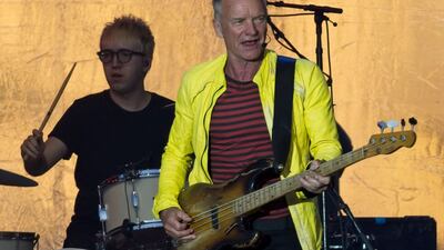 Sting is set to perform at Atlantis, The Palm, this New Year's Eve. AFP