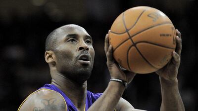 Los Angeles Lakers' Kobe Bryant announced his plan to retire at the end of the current season. EPA/JUSTIN LANE