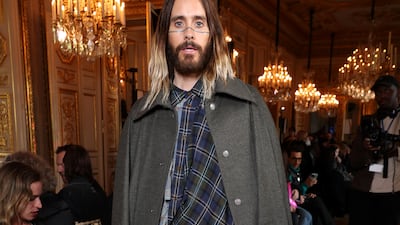 Jared Leto attends the Vivienne Westwood show. Getty Images