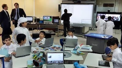 In October, ADEC launched its iClass pilot project across six public schools in Abu Dhabi which sees students use iPads, high-tech white boards and other multimedia tools as part of their in-class learning.