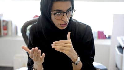 Noura Al Kaabi, the chief executive of twofour54, says the new visa will allow entrepreneurs to set up a presence out of twofour54 without the need for a physical office. Sammy Dallal / The National
