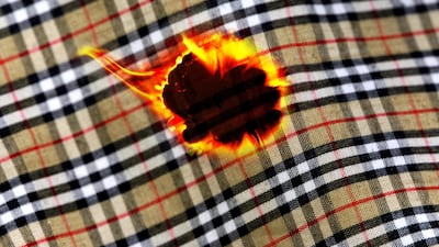 Burberry burnt US$35.6 million (Dh130.7m) worth of unsold clothes and cosmetics it said in its annual report.