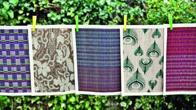 Don’t be afraid to play with pattern this season. Mix and match your motifs, combining stripes and chevrons with softer, more abstract patterns like the ones on these handwoven table mats. Courtesy of cuvcuv