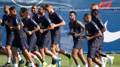 Neymar during training. Reuters