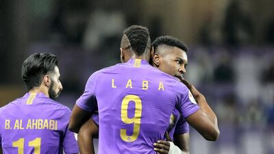 Saeed Juma celebrates after scoring. Chris Whiteoak / The National