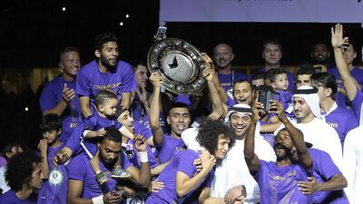Al Ain, the 2014/2015 champions of the Arabian Gulf League football tournament. Jeffrey E Biteng / The National