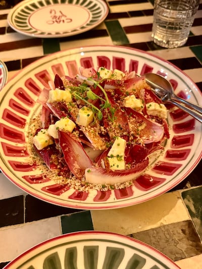 Endive salad with gorgonzola. Photo: Gemma White