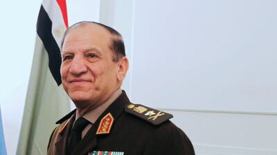 Former Egyptian armed forces chief of staff General Sami Anan, pictured here in Cairo on March 29, 2011, has announced his candidacy for the upcoming presidential election. Khaled Desouki / Pool / File Photo / Reuters
