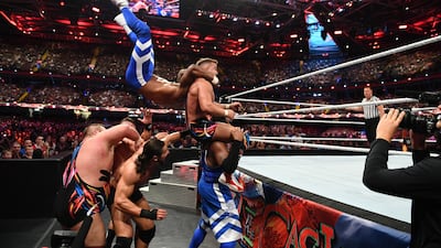 The Street Profits and Madcap Moss defeated Austin Theory and Alpha Academy.