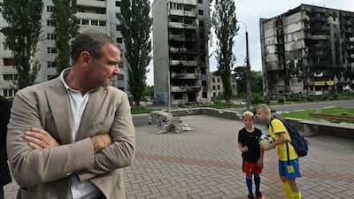 This is Schreiber's second visit to Ukraine. AFP