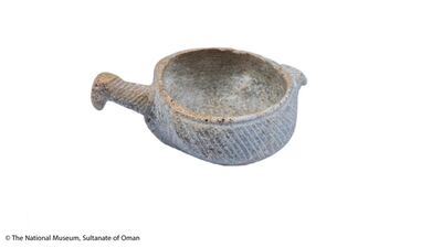 The artefacts chart the history of the Omani civilisation from the Stone, Bronze and Iron Ages until the rise of Islam