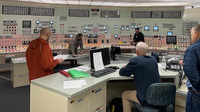 Inside a control room simulator for the Palisades nuclear reactor in Covert, Michigan. Photo: Holtec
