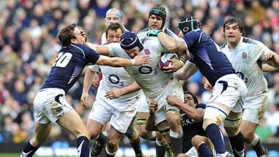 Scottish players, in blue, have never needed to dig deep to get motivated to face their English counterparts.