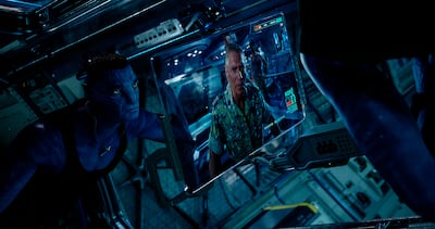 Lang returns as Miles Quaritch in Avatar: Fire and Ash in December. Photo: Disney