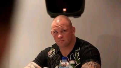 Travis Wiuff and Maro Perak will compete in one of nine fights in Abu Dhabi. Mike Young / The National