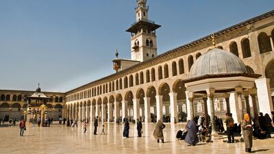 The Umayyad Mosque in Damascus is one of the largest and oldest mosques in the world.. Alamy