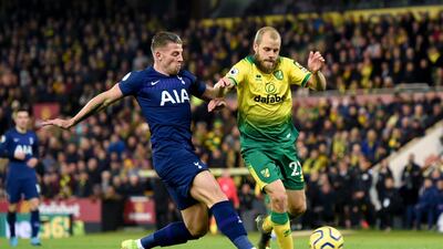 Tottenham Hotspur v Norwich City, Wednesday 11.30pm. Tottenham have the unenviable record of being the only team in the Premier League to not score a goal this decade. Harry Kane’s absence is certainly being felt. The last time Spurs scored goals was in a 2-2 draw at Norwich (Kane’s last game before injury) and they should get back to winning ways here, even without Kane. Tottenham 2 Norwich 1 PA