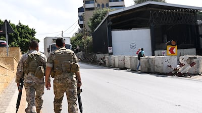 Outside the US embassy in Beirut, Lebanon. Anadolu Agency via Getty Images