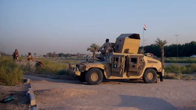 Iraqi special forces patrolled Baghdad ahead of the summit. AP Photo