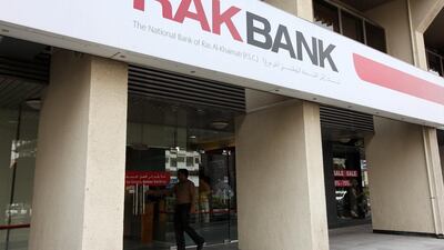 RAKBank’s provision for impairment of loans and advances rose to Dh437.1m in the second quarter. Pawan Singh / The National