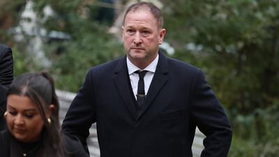 England assistant coach Steve Holland arrives at Manchester Cathedral. Reuters