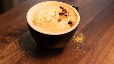 The signature rose latte at Pistachio. Sophie Tremblay / The National