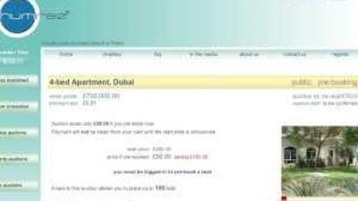 Computer screen grab of the Humraz web site, where a Dbuai couple are trying to sell their house.