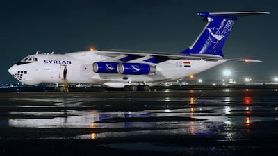 The Syrian Arab Airlines YK-ATA Ilyushin Il-76 plane was upgraded by the Assad regime to carry high-ranking officials. Photo: Aleksandr Markin