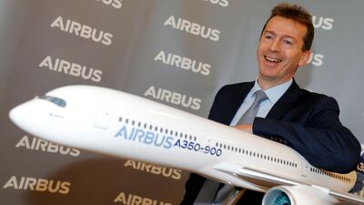 Airbus chief executive Guillaume Faury has said hydrogen could play a key role in developing sustainable flights. Reuters