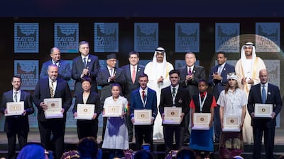 2017's winners of the Zayed Future Energy Prize in Abu Dhabi. Ryan Carter / Crown Prince Court - Abu Dhabi