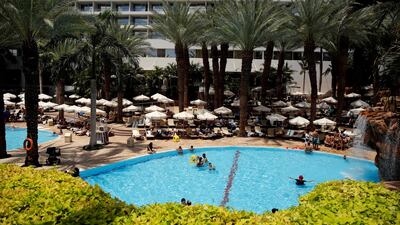 A view of the pool at the Royal Beach Hotel in Eilat, Israel. Reuters