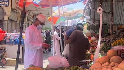 A street vendor in Azaiba, Muscat. Photo: Saleh Al-Shaibany