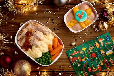 Despite changes in air travel norms due to the pandemic, Emirates will serve its annual festive menu on select flights from December 8. Courtesy Emirates