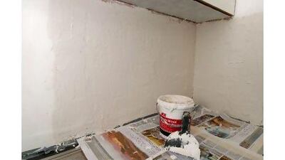 3. Put down newspaper to protect surfaces.