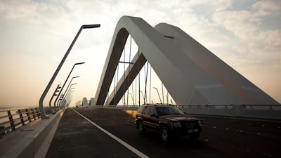 Sheikh Zayed Bridge in Abu Dhabi. Andrew Henderson / The National