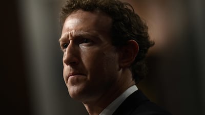 Mark Zuckerberg, CEO of Meta, during a Senate Judiciary Committee hearing in 2024. AFP