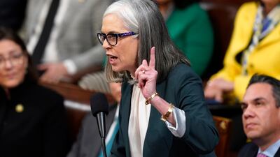 Katherine Marlea Clark is a Democrat serving Massachusetts's 5th congressional district since 2013. She has been House minority whip since 2023 and was assistant House Democratic leader from 2021 to 2023. AP