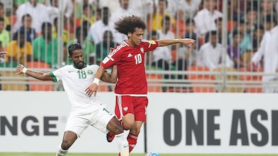 Omar Abdulrahman of the UAE and Al Ain. Aletihad